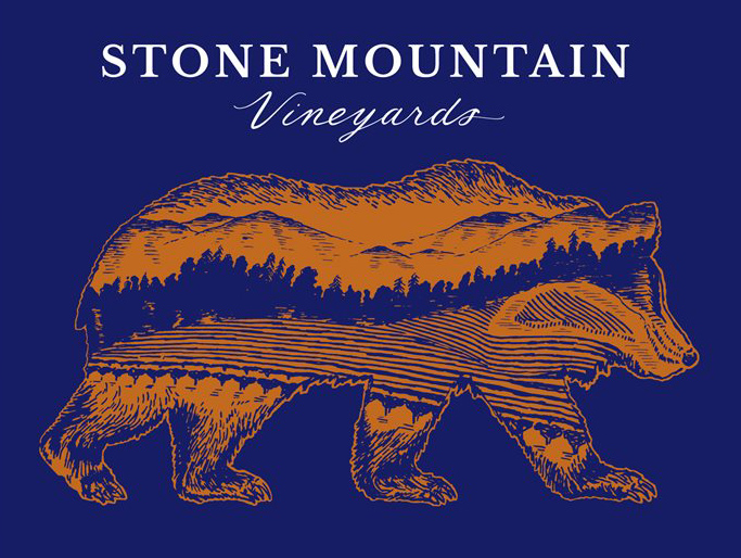 Stone Mountain Vineyards Scrolled light version of the logo (Link to homepage)