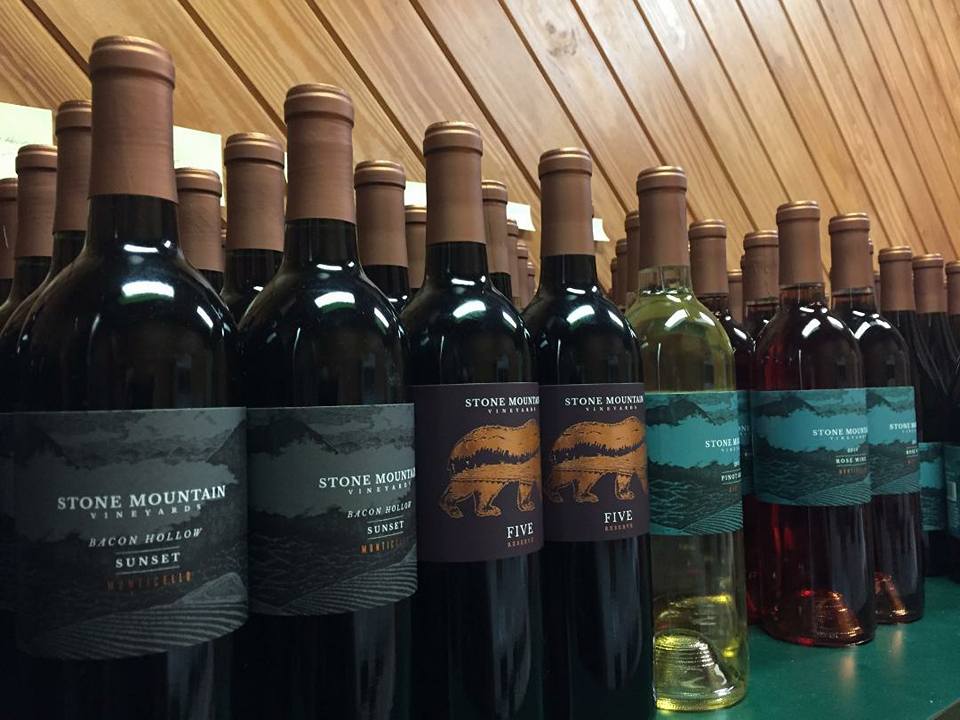 rows of bottles of wine